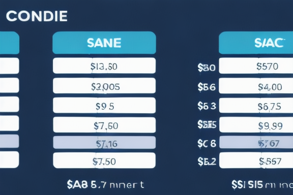 Tabela de comparação entre a tabela Price e o SAC